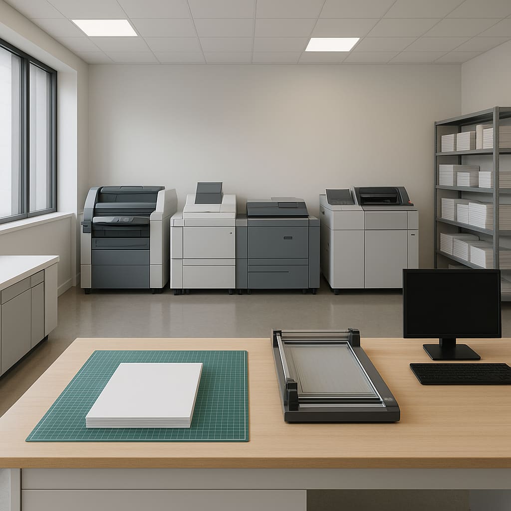 Modernes Print Shop Interior